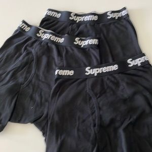 3 pair of men’s Supreme boxer briefs. Sz. S